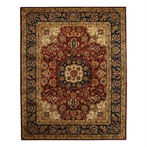 Safavieh Classic 6'-0&quot x 9'-0&quot Wool Hand Tufted Rug in Burgundy / Navy