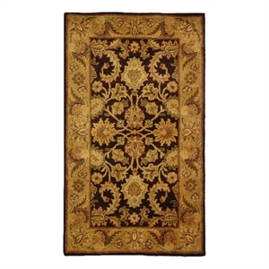 Safavieh Classic 3'-0&quot x 5'-0&quot Wool Hand Tufted Rug in Plum / Gold