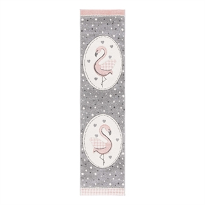Safavieh Carousel Kids 100 2'-0&quot x 8'-0&quot Power Loomed Rug in Pink / Ivory