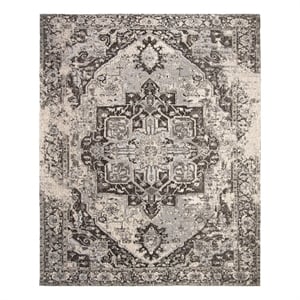 Safavieh Classic Vintage 8'-0&quot x 10'-0&quot Polyester Power Loomed Rug in Dark Gray
