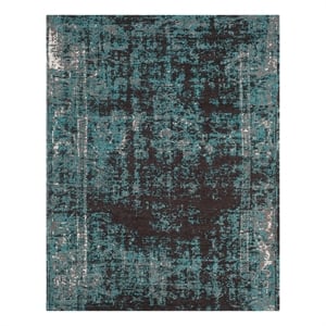 Safavieh Classic Vintage 8'-0&quot x 10'-0&quot Polyester Power Loomed Rug in Teal/Brown