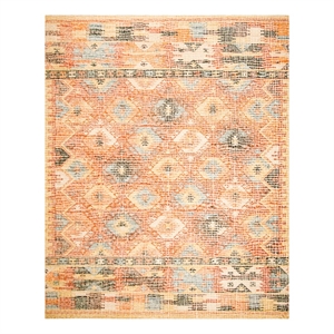 Safavieh Canyon 8'-0&quot x 10'-0&quot Wool Hand Woven Flat Weave Rug in Red/Multi-Color