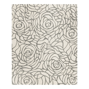 Safavieh Casablanca 8'-0&quotx10'-0&quotPolyester and Wool Hand Tufted Rug in Ivory/Gray
