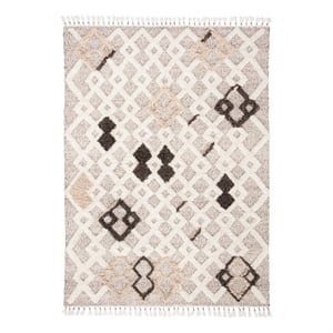 Safavieh Casablanca 8'-0&quot x 10'-0&quot Wool Hand Knotted Rug in Beige