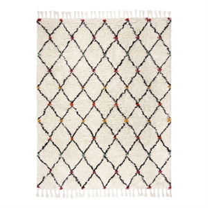 Safavieh Casablanca 8'-0&quot x 10'-0&quot Wool Hand Tufted Rug in Ivory / Multi-Color