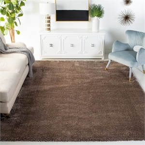 Safavieh Colorado Shag 6'-0&quot x 9'-0&quot Polyester Power Loomed Rug in Brown