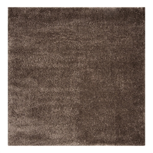 Safavieh Colorado Shag 6'-7&quot x 6'-7&quot Polyester Power Loomed Rug in Brown
