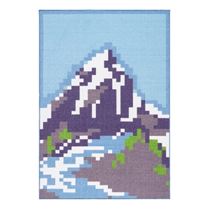 Safavieh Digital Artifact 100 4'-0&quot x 6'-0&quot Power Loomed Rug in Blue / Purple