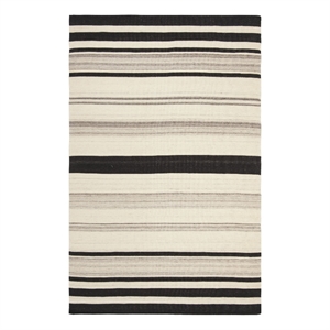 Safavieh Dhurries 5'-0&quot x 8'-0&quot Wool Hand Woven Flat Weave Rug in Natural/Gray