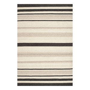 Safavieh Dhurries 6'-0&quot x 9'-0&quot Wool Hand Woven Flat Weave Rug in Natural/Gray