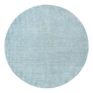 Safavieh Dream 500 6'-7&quot x 6'-7&quot Polyester Power Loomed Rug in Turquoise / Gray