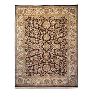 Safavieh Dynasty 9'-0&quot x 12'-0&quot Wool Hand Knotted Rug in Brown/ Beige