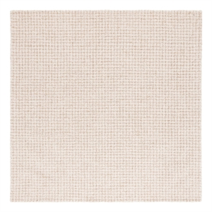 Safavieh Ebony 6'-0&quot x 6'-0&quot Wool and Jute Hand Tufted Rug in Beige / Gold