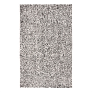Safavieh Ebony 4'-0&quot x 6'-0&quot Wool and Jute Hand Tufted Rug in Black / Ivory