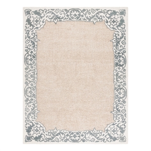 Safavieh Ebony 6'-0&quot x 9'-0&quot Wool and Cotton Hand Tufted Rug in Ivory / Gray