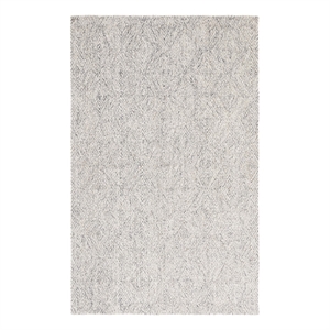 Safavieh Ebony 6'-0&quot x 9'-0&quot Wool and Cotton Hand Tufted Rug in Navy / Ivory