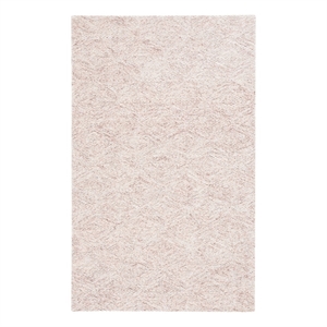 Safavieh Ebony 4'-0&quot x 6'-0&quot Wool and Cotton Hand Tufted Rug in Rust / Beige