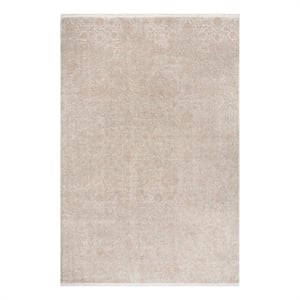 Safavieh Eclipse 100 6'-0&quot x 9'-0&quot Acrylic Power Loomed Rug in Beige /Light Gray