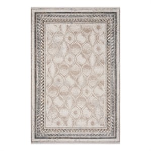 Safavieh Eclipse 100 4'-0&quot x 6'-0&quot Acrylic Power Loomed Rug in Beige / Brown