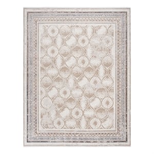 Safavieh Eclipse 100 8'-0&quot x 10'-0&quot Acrylic Power Loomed Rug in Beige / Brown