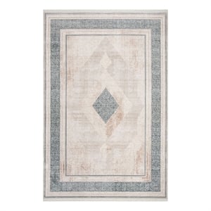 Safavieh Eclipse 100 4'-0&quot x 6'-0&quot Acrylic Power Loomed Rug in Beige / Gray
