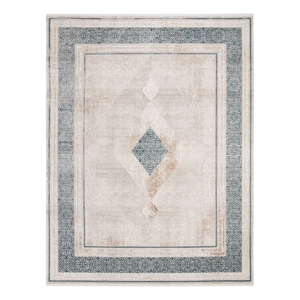 Safavieh Eclipse 100 9'-0&quot x 12'-0&quot Acrylic Power Loomed Rug in Beige / Gray