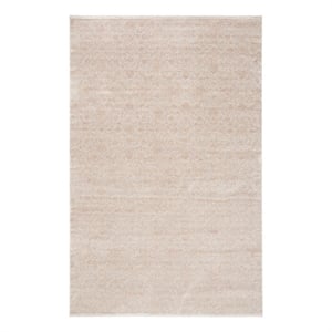 Safavieh Eclipse 100 4'-0&quot x 6'-0&quot Acrylic Power Loomed Rug in Beige /Light Gray