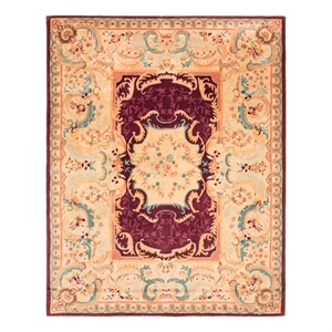 Safavieh Empire 10'-0&quot x 14'-0&quot Wool Hand Tufted Rug in Burgundy / Gold