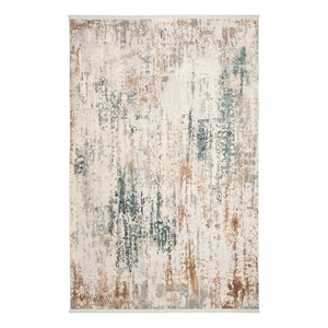 Safavieh Eclipse 100 6'-0&quot x 9'-0&quot Acrylic Power Loomed Rug in Beige / Gray