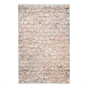 Safavieh Eclipse 100 4'-0&quot x 6'-0&quot Acrylic Power Loomed Rug in Beige /Light Gray