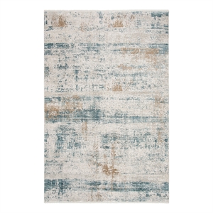Safavieh Eclipse 200 4'-0&quot x 6'-0&quot Acrylic Power Loomed Rug in Beige /Light Gray