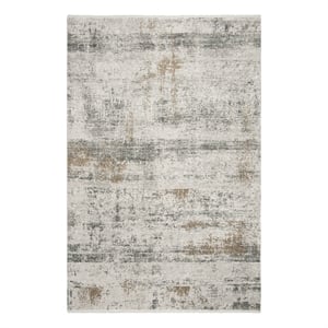 Safavieh Eclipse 200 4'-0&quot x 6'-0&quot Acrylic Power Loomed Rug in Beige / Gray