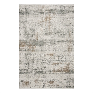 Safavieh Eclipse 200 6'-0&quot x 9'-0&quot Acrylic Power Loomed Rug in Beige / Gray