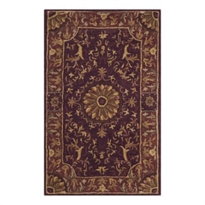 Safavieh Empire 2'-6&quot x 4'-0&quot Wool Hand Tufted Rug in Burgundy