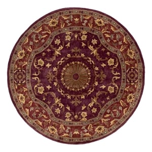 Safavieh Empire 3'-6&quot x 3'-6&quot Wool Hand Tufted Rug in Burgundy