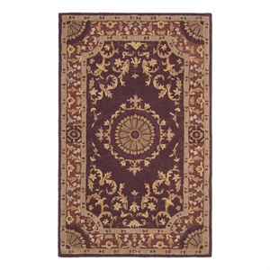 Safavieh Empire 5'-0&quot x 8'-0&quot Wool Hand Tufted Rug in Burgundy