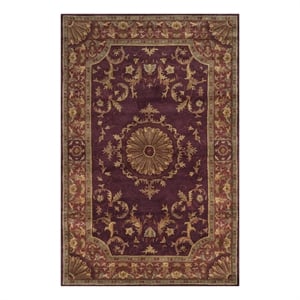 Safavieh Empire 6'-0&quot x 9'-0&quot Wool Hand Tufted Rug in Burgundy
