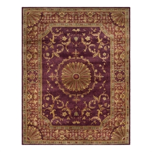 Safavieh Empire 7'-6&quot x 9'-6&quot Wool Hand Tufted Rug in Burgundy