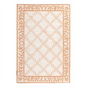 Safavieh Easy Care 3'-0&quot x 5'-0&quot Hand Hooked Rug in Ivory / Beige