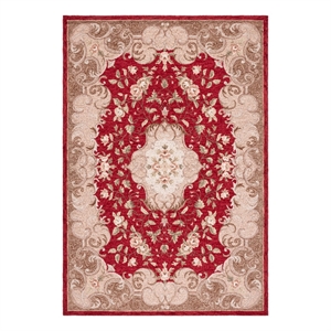 Safavieh Easy Care 4'-0&quot x 6'-0&quot Hand Hooked Rug in Rust / Sage