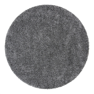 Safavieh Evolution Shag 500 6'-7&quot x 6'-7&quot Jute Power Loomed Rug in Dark Gray