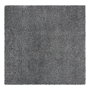Safavieh Evolution Shag 500 6'-7&quot x 6'-7&quot Jute Power Loomed Rug in Dark Gray