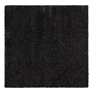 Safavieh Evolution Shag 500 6'-7&quot x 6'-7&quot Jute Power Loomed Rug in Charcoal