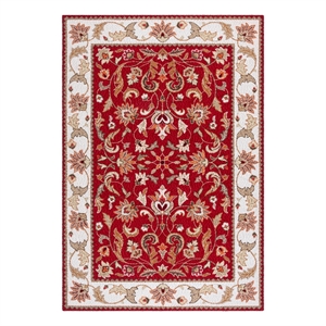 Safavieh Easy Care 6'-0&quot x 9'-0&quot Hand Hooked Rug in Red / Ivory