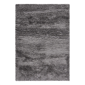 Safavieh Flokati Shag 900 4'-0&quot x 6'-0&quot Polyester Power Loomed Rug in Charcoal