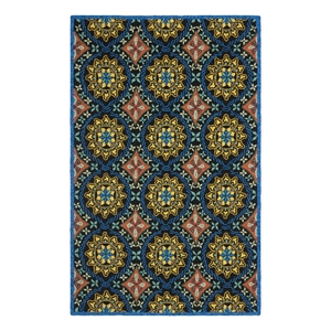 Safavieh Four Seasons 2'-4&quot x 4'-0&quot Hand Hooked Rug in Black / Blue