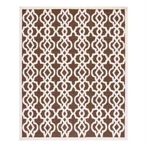 Safavieh Four Seasons 9'-0&quot x 12'-0&quot Hand Tufted Rug in Mocha / Ivory