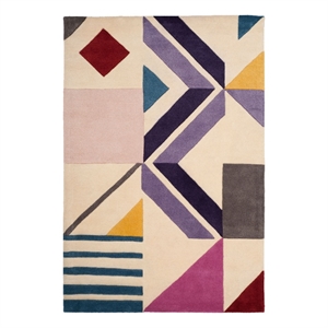 Safavieh Fifth Avenue 4'-0&quot x 6'-0&quot Wool Hand Tufted Rug in Ivory / Purple