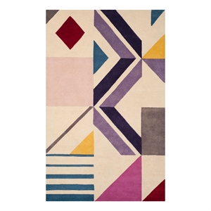 Safavieh Fifth Avenue 5'-0&quot x 8'-0&quot Wool Hand Tufted Rug in Ivory / Purple