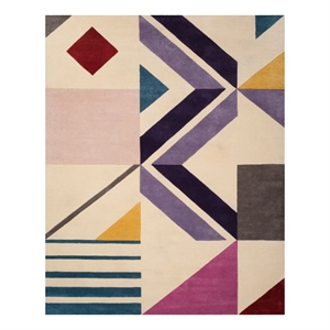 Safavieh Fifth Avenue 8'-0&quot x 10'-0&quot Wool Hand Tufted Rug in Ivory / Purple